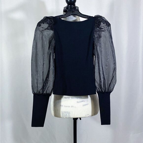 Alice + Olivia Puff-Sleeve Top size XS - Picture 5 of 9